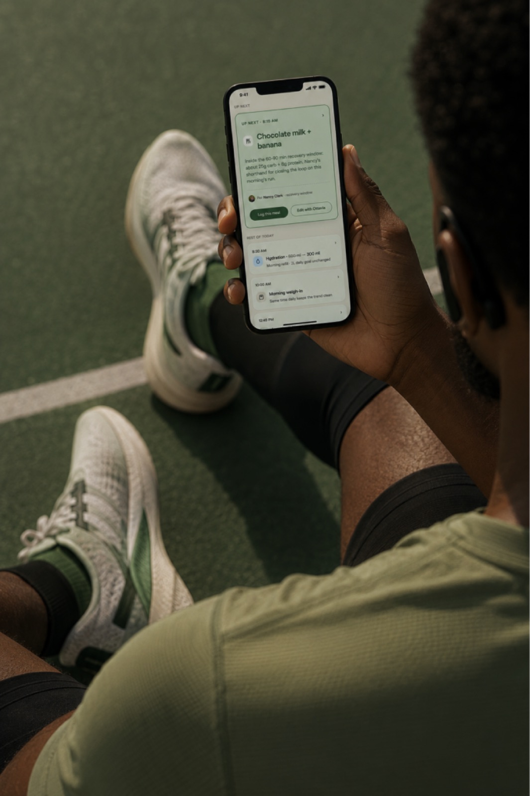 Person viewing a personalized daily plan on a phone